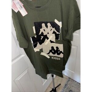 Kappa Authentic Neo Green Cypress Size XXL T-Shirt Short Sleeve New With Tags